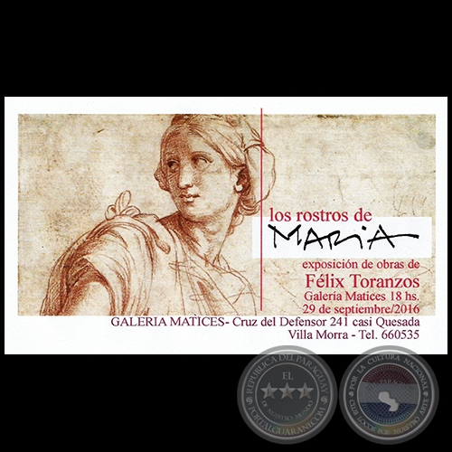 Los rostros de MARA - Noche de Galeras - Exposicin de obras de Flix Toranzos - Jueves 29 de Septiembre de 2016
